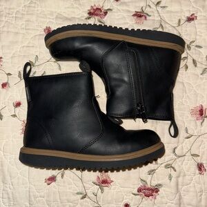 H&M Kids Black Faux Leather Boots